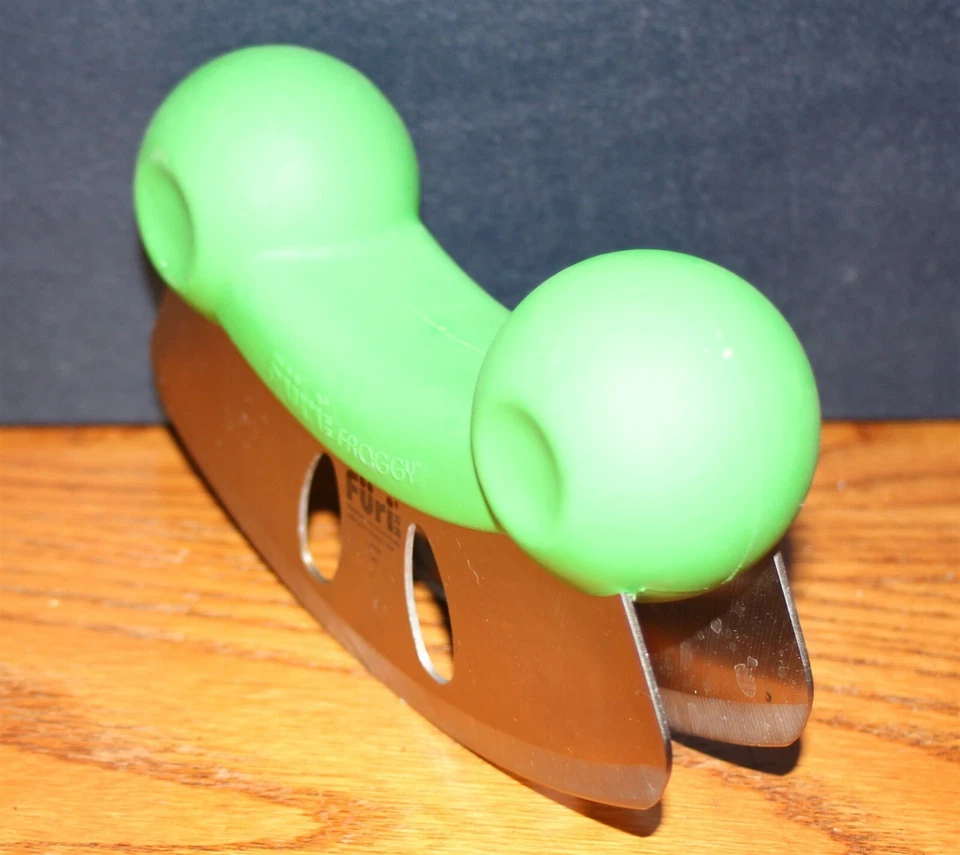 FURI Froggy 双刀片 Mezzaluna 绿色 Rachel Ray* 不锈钢 — 第 4/4 张图片