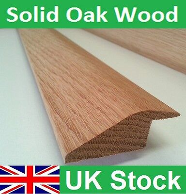 Solid Oak Ramp Reducer Threshold Door Bar For Wood To Tiles Floor