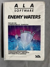 Enemy Waters Game ALA Software Commodore 64 disk 1983