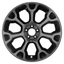 For Fiat 500L 14-18 CCI 7 Y-Spoke Black 17x7 Alloy Factory Wheel Remanufactured