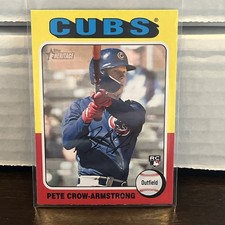 2024 TOPPS HERITAGE BASEBALL PETE CROW-ARMSTRONG ROOKIE CARD RC CHICAGO CUBS
