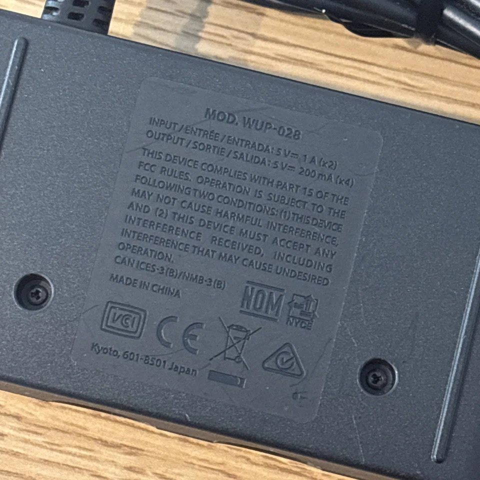 OEM Nintendo Gamecube Controller USB Adapter for WiiU and Switch WUP-028 Japan - Image 4 of 4