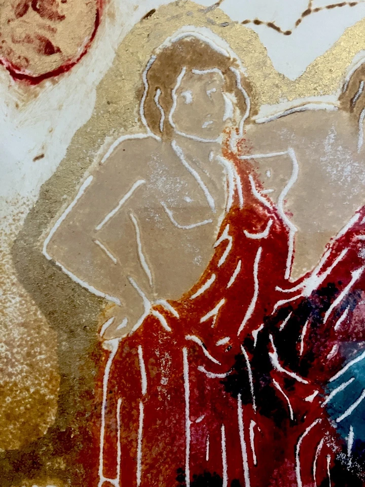 Roy Tonkin Graces IV Mujeres Desnudas Firmado Esmaltado Grabado Serigrafía Impresión #134/275 Foto 3 de 4