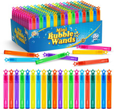 200 Pieces Mini Bubble Wands, Party Favors Assortment Toys for Kids,Themed Birth
