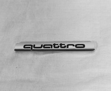 Audi Quattro Emblem A3 A4 A5 A6 A7 A8 Rear Trunk Chrome Badge Back Symbol Logo