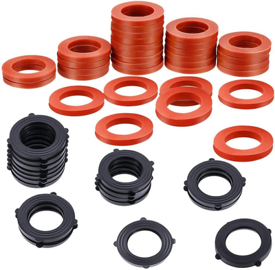 #ad #ad 32Pcs Garden Hose Washers 3 4 Inch Heavy Duty Rubber Washer Self Locking Tabs $9.01