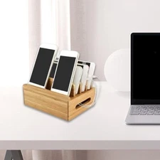 Multi Device Docking Station Desktop Docking Rack Storage Box Desk Organizer