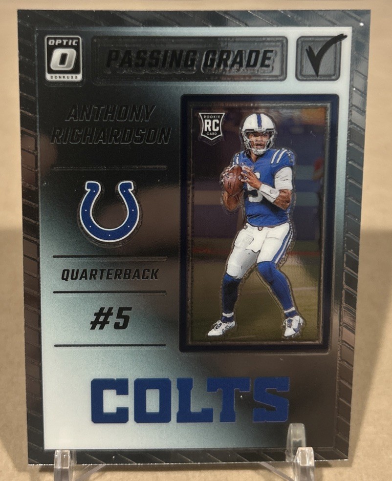 2023 Panini Donruss Optic - Passing Grade Anthony Richardson #PG-ARI (RC)