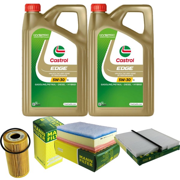 Mann Inspektionspaket 10L Castrol Titanium 5W-30 FüR Opel Movano B Kasten-image