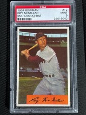 1954 Bowman #12 ROY McMILLAN 551/1290 At Bat PSA 9 Mint