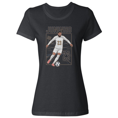 Juninho Inspired Graphic Mexican Soccer Unam Tribute Ladies' Crewneck T-Shirt