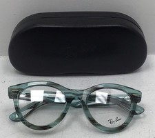 Ray Ban Men  s RX2241VF Eyeglasses With Demo Lenses Transparent Green Size 51