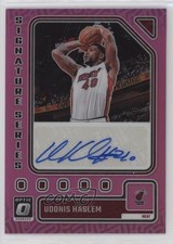 2023-24 Donruss Optic Signature Series Pink Prizm 10/25 Udonis Haslem Auto 0b3