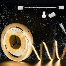 COB LED Strip Light IP65 Waterproof Warm White 3000K,UL-Listed 20ft/6.1m CRI ...