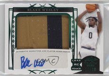 2022-23 Leaf Trinity Holo Green 11/20 Blake Wesley #PA-BW1 Patch Auto k5l