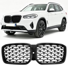 K�HLERGRILL DIAMANT NIEREN GRILL SCHWARZ PASSEND F�R BMW X3 G01 X4 G02 AB 21