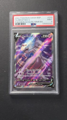 PSA 9 Mewtwo V SWSH229 Blackstar Promo Pokémon 2022