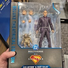 McFarlane Lex Luthor And Baby Kaiju DC Superman Movie Deluxe Theatrical Open Box