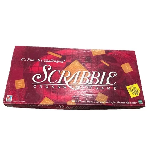 Vintage 1999 Milton Bradley Scrabble Crossword Board Game B229