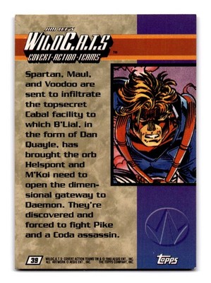 WildC.A.T.s Spartan 1993 Jim Lee's WildC.A.T.s Topps 39 | eBay