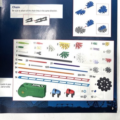 K'NEX Double Shot Coaster Building Set 1113 PC KNEX Motorized