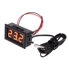 0.56Inch LED Digital Thermometer Tester Panel Gauge DC 5-12V Thermometer Sensor 