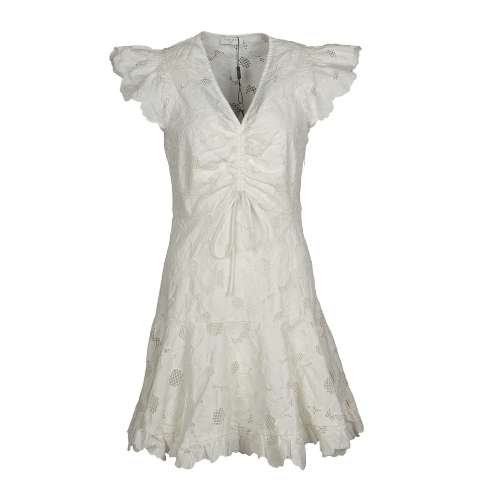 Sandro Paris Women's Dress Size 34 FR / XS Short Lace Embroidered SFPRO01727 - Image 2 of 4