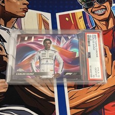 2025 Topps Chrome F1 Carlos Sainz Helix PSA 10