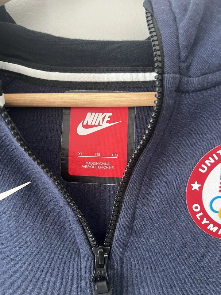 Nike Youth Kids Large Tech Fleece Hoodie Jacket Team USA Olympic 2016 Size YXL - Image 2 of 4