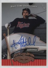 2005 Upper Deck Past Time Pennants Signatures Bronze Kent Hrbek #HR Auto 3y4