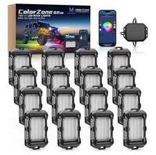 MICTUNING 16-LED RGBW Rock Light Underglow Strip W/ App Control IP68 Waterproof