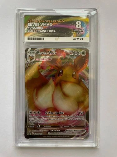 Pokemon Eevee Vmax SWSH087 2021 Black Star Promo ETB Ace 8 NM-MT O.C Rare