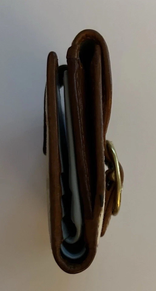 COACH~*Vintage/Rare* Ltd. Ed. Bleecker Tattersall French Bi-Fold Wallet Leather - Image 4 of 4