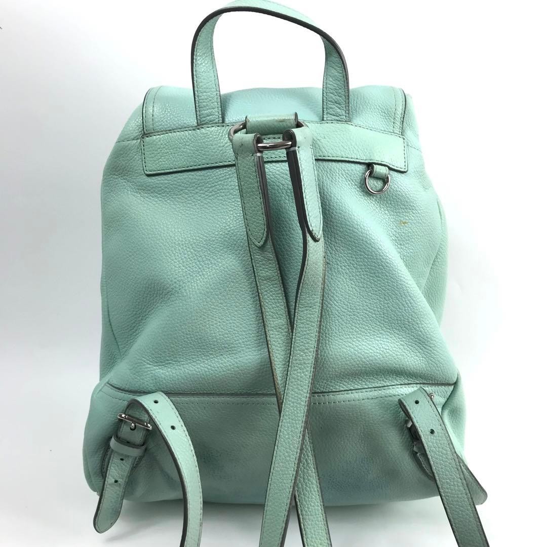 COACH Backpack Mint Green Leather 37582 Japan A-251215-14 thumbnail 3