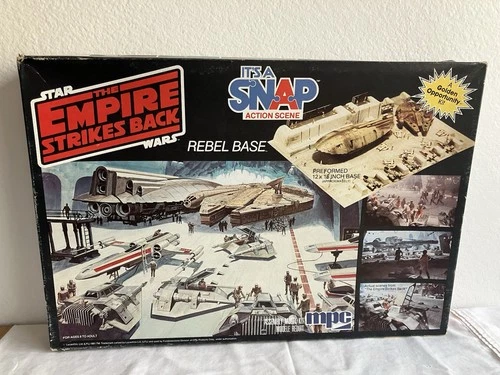 New Vintage 1981 Star Wars ESB Hoth Rebel Base Snap Action Model By MPC Complete