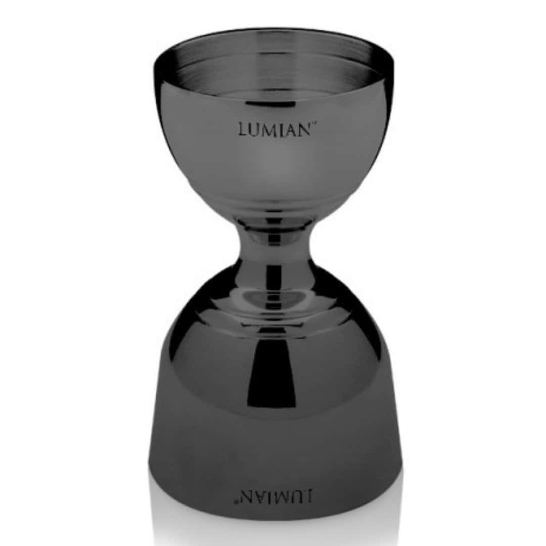 Medidor Jigger Cocktail Giove Negro 30/60 Ml En Acero - Lumian