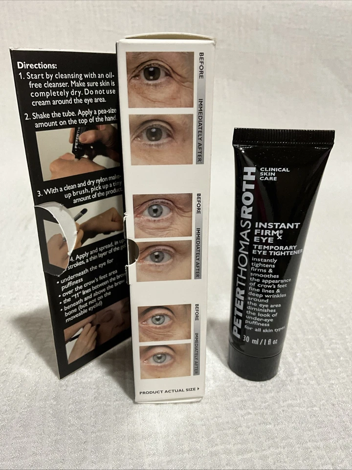 Tensor temporal de ojos Peter Thomas Roth Instant Firmx 1 fl oz NUEVO SELLADO firme Foto 4 de 4