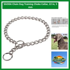 Professional Dog Training Choke Collar 22-Inch Adjustable for Gentle Control