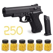 Kids Toy Gun Set with 250 Plastic BB Bullets Outdoor Pretend Play