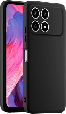 Colorful Silicone Phone Case Cover, Suitable for Poco F8 Pro (6.59'') - Black