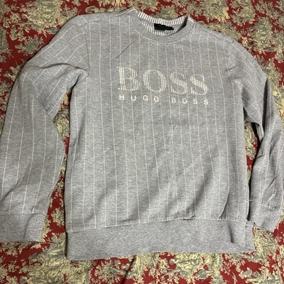 Hugo BOSS Crewneck Pullover  Casual Comfy Women Sz L Clean