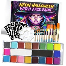 Face Painting Kit for Kids  Adults,Water Based Washable Face Paint 20 Colors