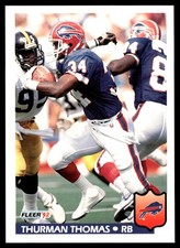 Thurman Thomas 1992 Fleer #33 Buffalo Bills NFL READ FREE SHIPPING AutographDen