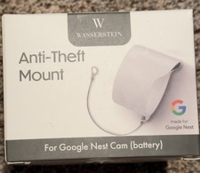 NEW Wasserstein - Anti-Theft Mount for Google Nest Cam Battery - White
