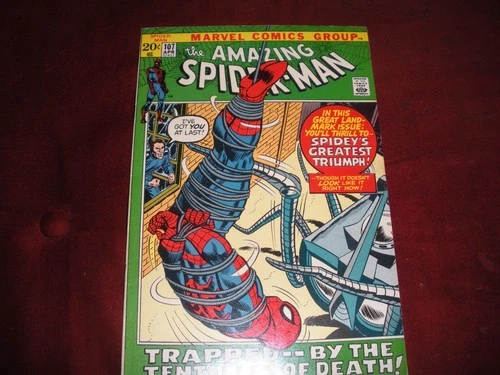 Amazing Spider-Man # 107 8.5 OW/W pgs. Spider Slayer 1972 Spencer Smythe Romita