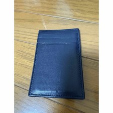 Bottega Veneta Cassette Credit Card Case Navy Leather Card Holder From Japan