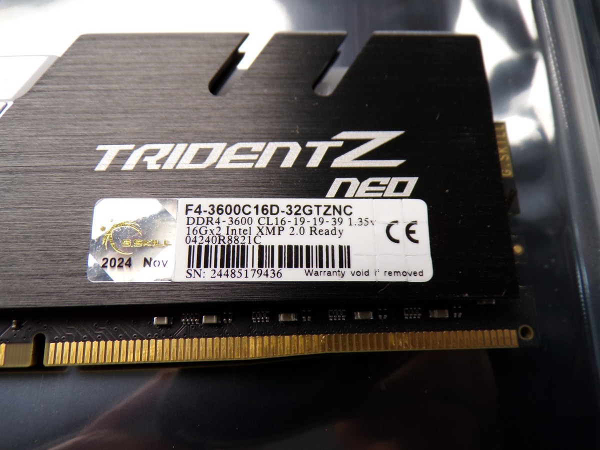 メモリー G.Skill TridentZ neo F4-4000C16D-16GTZNA G. Skill Trident Z Neo F4-3600C16D-16GTZN16GB DDR4 SDRAM Desktop