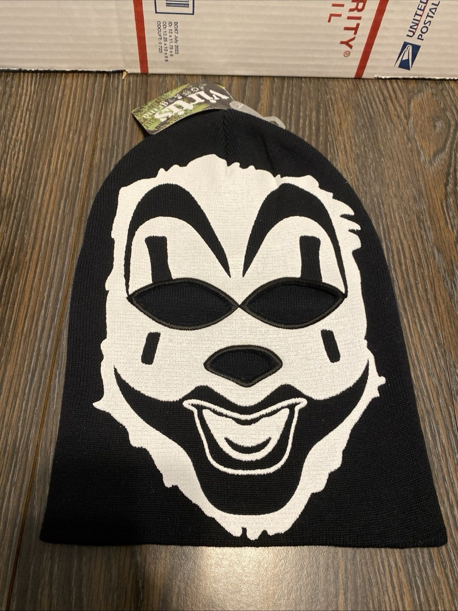 Insane Clown Posse 8” Beenie Ski Mask Violent J Black And White