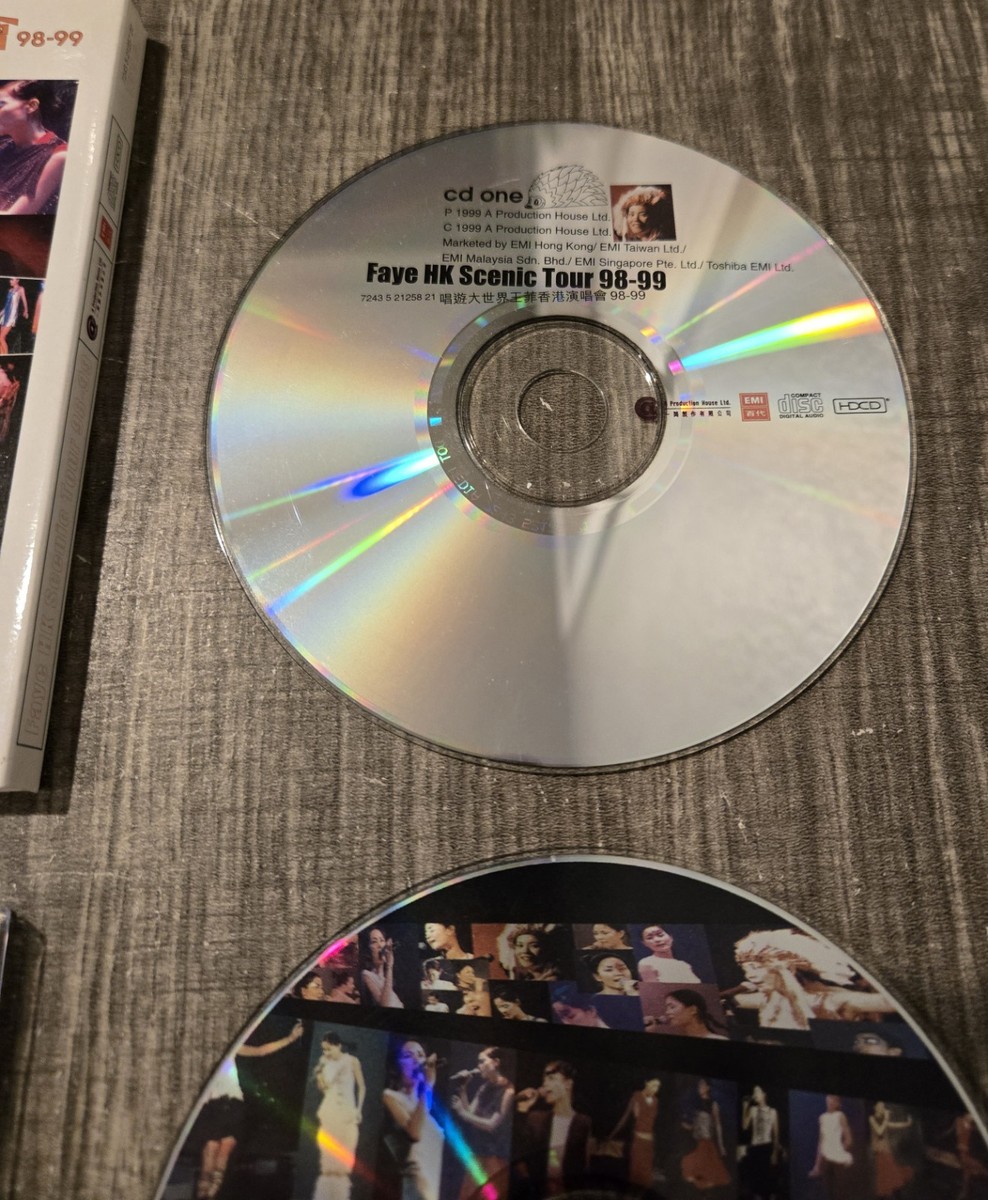 Two Disc CD Set Faye Wong Faye Hong Kong Concert Scenic Tour 98