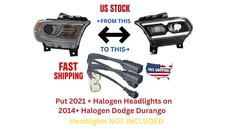 2014+ Halogen Dodge Durango To 2021 + Halogen Headlight Conversion Cables